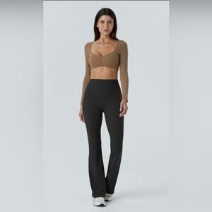 HALARA | UltraSculpt™ High Waisted Tummy Control Shaping Yoga Flare Leggings